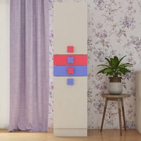 Silvana 1 Door Wardrobe in Strawberry Pink Colour