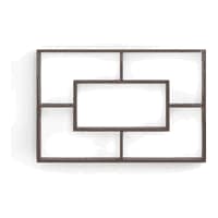 BLUEWUD Crafte Engineered Wood Wall Mount Wall Shelf, Display Rack (Wenge)