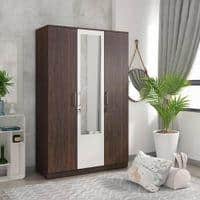 Galaxy 3 Door Wardrobe In Choco Walnut