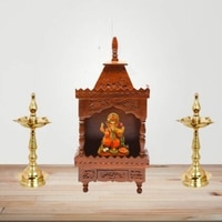 Amar Solid Wood Free Standing Prayer Unit
