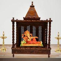 Diya Solid Wood Free Standing Prayer Unit