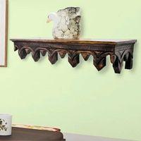 Watson Coffee Walnut Solid Wood Wal Shelf