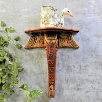 Emma MultiColor Solid Wood Wal Shelf