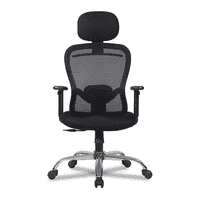 Corre Net Swivel Study Chair in Black Colour