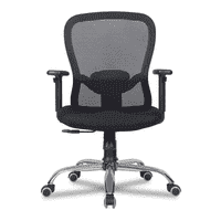 Anderson Net Swivel Study Chair in Black Colour