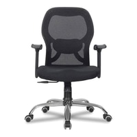 Zen Net Swivel Study Chair in Black Colour