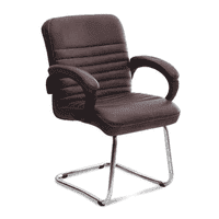 Pervina Leatherette Study Chair in Brown Colour