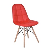 Maxime Leatherette Study Chair in Red Colour