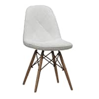 Fabron Leatherette Study Chair in White Colour