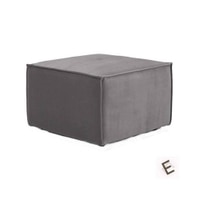 Emmett Ottoman in Midnight Grey Colour