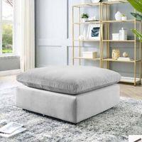 Brit Ottoman in Grey Ash Colour