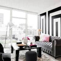 Serie O Pouffe in Black Colour