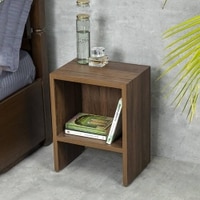 Mica Engineered Wood Bedside Table in Matte Finish