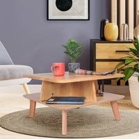 Coffee Table Brown Natural Wood Finish