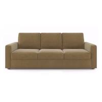 Apollo Compact Sofa Set (Colour : Fawn Velvet, Cushion : Hard, Back Type : Regular, Seater : 3+2+1)