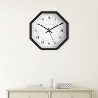 Wooden Wall Clock with Roman Numeral Dial