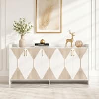 Spydercraft Meko Modern Console Table in Pure White Finish