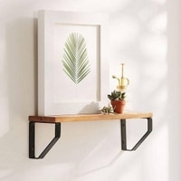 WOODENMOOD Rectangular Wall Rack