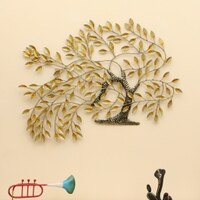 W-Krisha Abstract Metal Wall Decor in Multicolor Set of 1