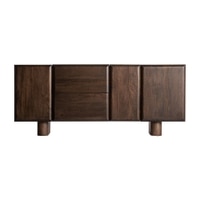 Carleson Solid Mango Wood Sideboard with 4 Door in Provincial teak Finish