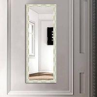 Madeline Framed rectangular decorative and bathroom wall mirror by elegant arts and frames (Mirror size 36 inch x 12 inch )