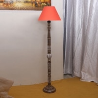 Devansh Wooden Floor Lamp
