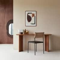 Copse Solid Wood Desk in Provincail Teak Finish