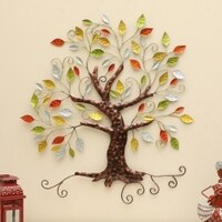 W-Tanvi Abstract Metal Wall Decor in Multicolor Set of 1
