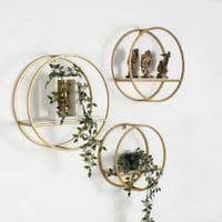 Claymint metal wall shelf