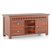 Fidora TV cabinet In honey finish