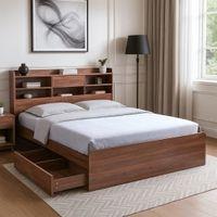Merkel Engineered Wood Drawer Storage Bed