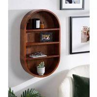 WOODENMOOD Rectangular Wall Rack
