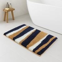 Luxe Home Canada Stripes Bath Mat (40x60 cm) Blue