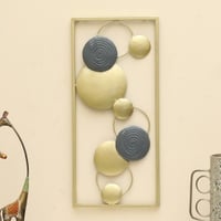 W-Hansika Abstract Metal Wall Decor in Multicolor Set of 1