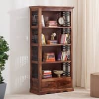 Earth Solid Wood Bookshelf in Honey