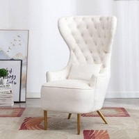 Jayeh High Back Chair in Cream Colour