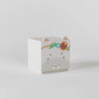 Wild Things Bedside Table in White Colour