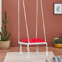 Swingzy Premium Single Seater Polyester Swing Chair White