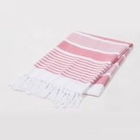 Yarn-dyed Red Hammam Towel