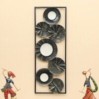 W-Thea Abstract metal Wall Decor in Multicolor Set of 1