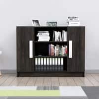 Hexa Engineered Wood Bookshelf in Flower Wenge Colour