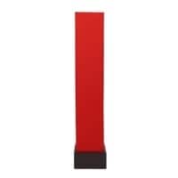 Cicely Red Cotton Shade Floor Lamp