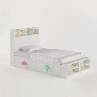 Optimus Prime Engineered Wood Box Storage Bed in Pink Colour