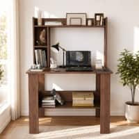 Spydercraft Daisy Modern Study Table in Columbian Walnut Finish