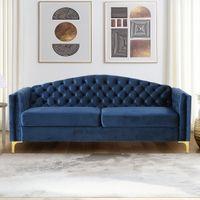 Elden Fabric Sofa (Navy Blue)