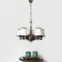 Devansh Wood Wall Mounted Lamp With Black Cotton Shade