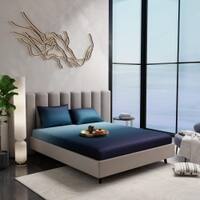 Stoa Paris 300TC UltrSatin King Bedsheet Set Satin King Blue Teal