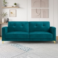 Novelle 3 Seater Click-Clack Sofa cum Bed  in Teal Colour