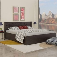 Themis Engineered Wood King  Size Bed With Drawer Storage (Melamine Finish)