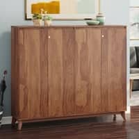 Webster 48 Pair Shoe Rack in Sheesham Finish